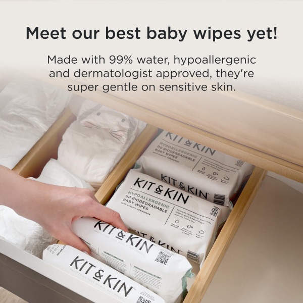 Kit & Kin Premium Eco Baby Nappies Size 6 | 14+ kgs / 31+ lbs | Pack of 192 Nappies | Plant-Based & Hypoallergenic | Superior up to 12 Hour Leak Protection | Vegan & Cruelty Free - Image 2