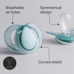 Tommee Tippee Nighttime Soothers, 6-18m, 6 Pack, Glow in The Dark, Varied Colours and Designs, Symmetrical Orthodontic Dummy, BPA-Free Silicone Teat - Image 5