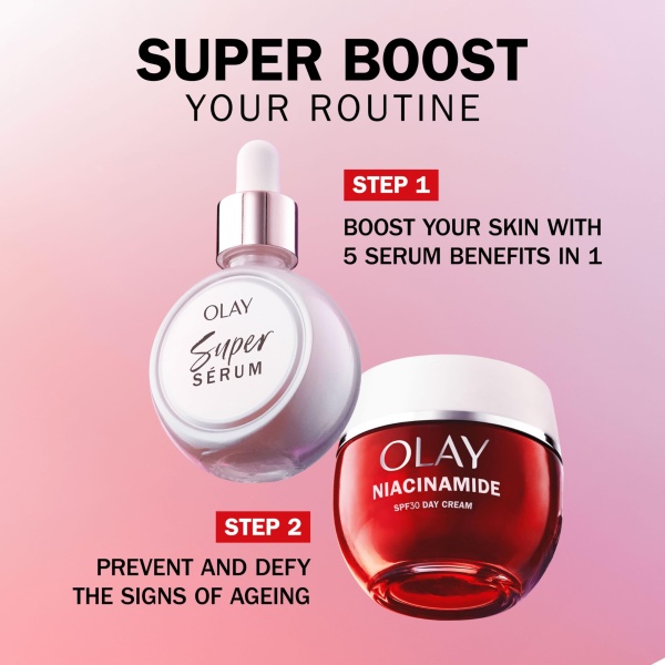 Olay Regenerist Niacinamide Day Cream Face Moisturiser SPF 30, Skincare with Niacinamide 99% Purity, Antioxidant Vitamin E, Anti Ageing Skin Care: Renews, Age Defies and Hydrates, Non-Greasy, 50ml - Image 7