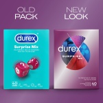 Durex Surprise Me Variety Pack, 40 Condoms, Thin feel, Extra Safe, Pleasure Me, Tickle Me, With Silicone Lube, Condoms Bulk for men, Regular Fit, Ribbed and Dotted, Easy on Shape, Teat Ended - Image 11
