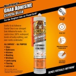 Gorilla 2044400 Heavy Duty Grab Adhesive Crystal Clear 270ml - Image 6