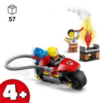 LEGO City Fire Rescue Motorcycle, Motorbike Toy Playset for 4 Plus Year Old Boys & Girls, Includes 2 Minifigures for Imaginative Play, Fun Vehicle Gift Idea for Preschool Kids 60410 - Image 7