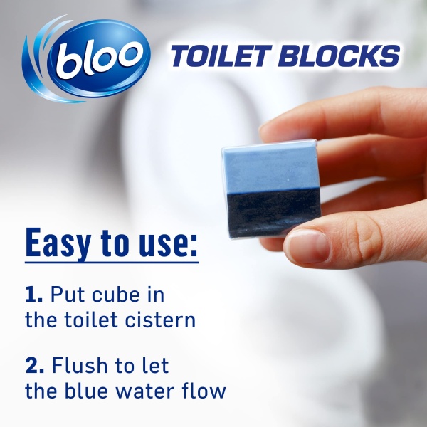 Bloo 2in1 In-Cistern Toilet Blocks Original, Pack of 4, Limescale Remover Cistern, Cleaner with Cleaning and Foaming Action, Fresheners - Image 6
