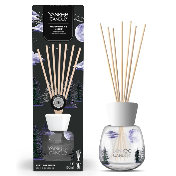 Yankee Candle Signature Reed Diffuser | Midsummer's Night | 100ml | up to 10 Weeks of Fragrance for Women - Image 1