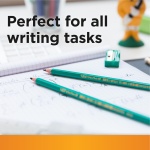 BIC Ecolutions Evolution 655 HB Pencil with Eraser (Pack of 12), Green - Image 4