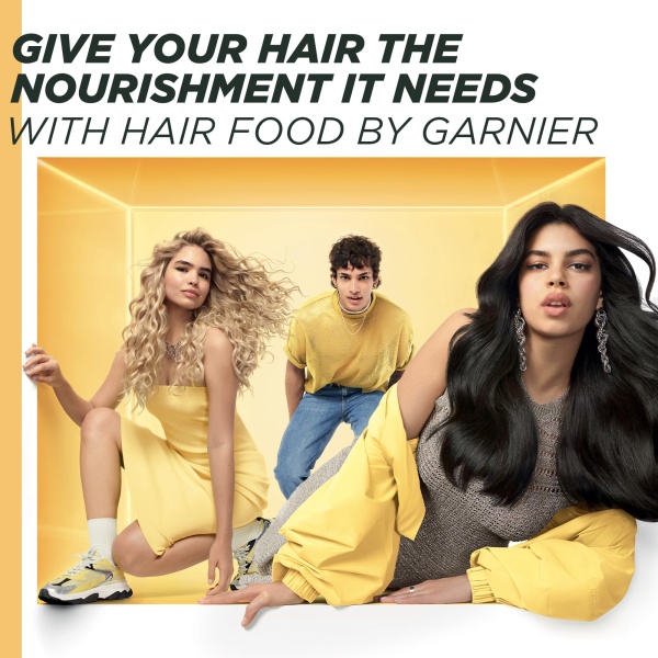 Garnier Hair Food Multi-use Hair Treatment Mask, Nourishes and Conditions, Ideal for Dry Hair, No Silicones, Vegan Formula, Banana, Ultimate Blends, 400ml - Image 4