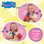 Peppa Pig, Sing With Me Peppa, Interactive Feature Plush, Musical Soft Toy with Microphone, Toys, Gift for Preschoolers - Image 4