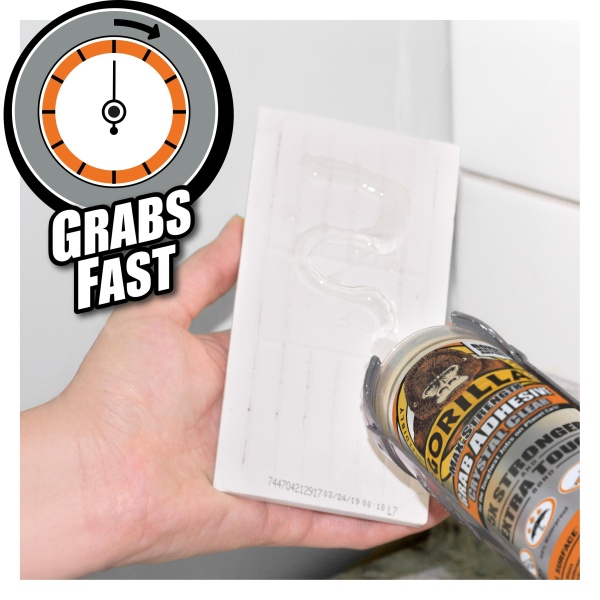 Gorilla 2044400 Heavy Duty Grab Adhesive Crystal Clear 270ml - Image 5