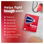 Panadol Extra Advance Painkillers, 500mg Paracetamol Tablets with 65mg Caffeine, Pain Relief for Migraines, Headaches, Backache, Joint Pain, Period Pain and Toothache, Pack of 16 - Image 4