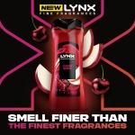 Lynx Fine Fragrance Collection Cherry Spritz Premium Body Wash Body Cleanser shower gel with a cherry, red apple & amber scent for 12 hours of freshness 400 ml - Image 5