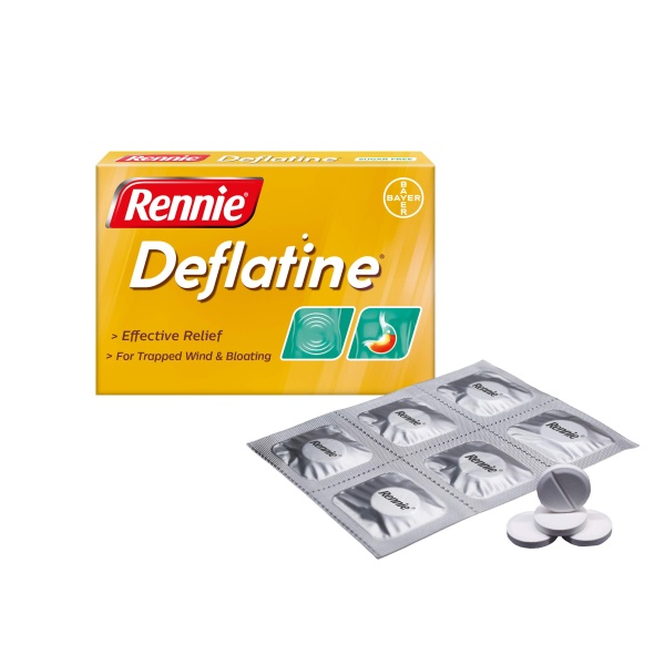 Rennie Deflatine, Trapped Wind and Bloating Tablets, Fast and Effective Heartburn Relief and Indigestion Relief, Sugar Free Mint, 1 Pack of 36 Tablets - Image 13