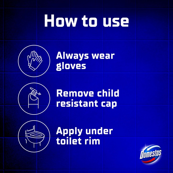 Domestos Citrus Fresh Thick Bleach disinfectant that eliminates 99.99% of bacteria and viruses* unstoppable limescale prevention 750 ml - Image 2