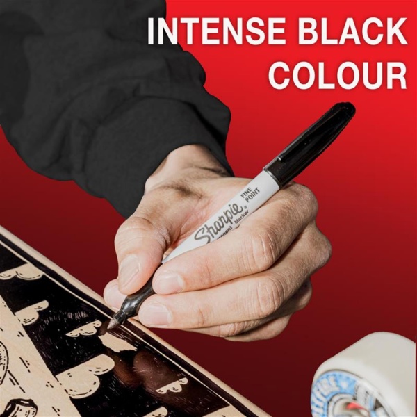 Sharpie Permanent Markers | Fine Point for Bold Details | Black Ink | 12 Marker Pens - Image 9