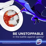 Domestos Power Foam Arctic Fresh Toilet & Bathroom Cleaner Spray sprays upside down & eliminates 99.99% of germs* for cleaning inside the toilet & around the bathroom 450 ml - Image 2