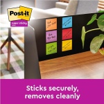 Post-it Super Sticky Notes, Stick Longer Without Falling, 76 mm x 76 mm, 6 Pads, 540 Sheets, Yellow, Blue, Green, Pink, Orange Colors - Self-Sticking Notes for Walls, Monitors and Fridge - Image 7