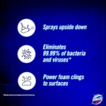 Domestos Power Foam Arctic Fresh Toilet & Bathroom Cleaner Spray sprays upside down & eliminates 99.99% of germs* for cleaning inside the toilet & around the bathroom 450 ml - Image 3