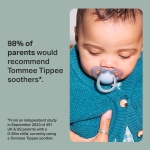 Tommee Tippee Nighttime Soothers, 6-18m, 6 Pack, Glow in The Dark, Varied Colours and Designs, Symmetrical Orthodontic Dummy, BPA-Free Silicone Teat - Image 6