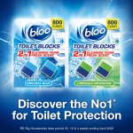 Bloo 2in1 In-Cistern Toilet Blocks Original, Pack of 4, Limescale Remover Cistern, Cleaner with Cleaning and Foaming Action, Fresheners - Image 2