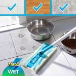 Flash Speedmop Wet Floor Cleaning Wipes, 96 Cloths (24x4), Antibac Lemon Multi-Surface, Trap & Lock Daily Dirt, Grease & Grime Without Getting Down On Your Knees ( Package may vary) - Image 5