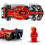 LEGO Speed Champions Ferrari SF-24 F1 Race Car Toy with a Collectible Formula 1 Driver Minifigure - Model Kits for Age 10+ Year Old Boys & Girls or Adult Motorsport Fans 77242 - Image 4