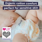 Pura Eco Baby Nappies - Size 6 (13kg+ / 29lbs+), 6 x 20 Nappies (120 Total), Monthly Pack, Ultra Soft Nappies for Sensitive Skin, Organic Cotton, Up to 12hrs Leak Protection, New Size Guide - Image 9