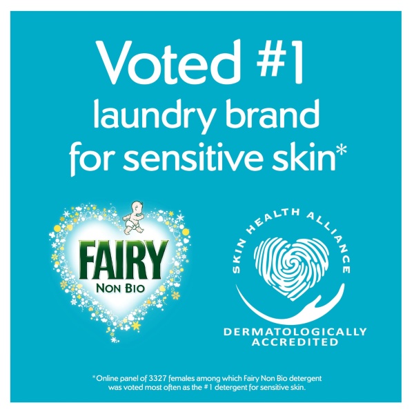 Fairy Non Bio Pods Washing Liquid Laundry Capsules, Fairy Pods, 120 Washes, Platinum With Extra Stain Removal For Sensitive Skin - Image 3