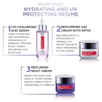 L’Oréal Paris Revitalift Filler Deep Replumping Anti-Ageing SPF50 Cream, UV Protection, Moisturising, Intensely Hydrates and Smooth Wrinkles with Macro, Micro and Micro-Epidermic Hyaluronic Acid, 50ml - Image 3