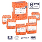 Pura Eco Baby Nappies - Size 6 (13kg+ / 29lbs+), 6 x 20 Nappies (120 Total), Monthly Pack, Ultra Soft Nappies for Sensitive Skin, Organic Cotton, Up to 12hrs Leak Protection, New Size Guide - Image 10
