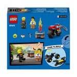 LEGO City Fire Rescue Motorcycle, Motorbike Toy Playset for 4 Plus Year Old Boys & Girls, Includes 2 Minifigures for Imaginative Play, Fun Vehicle Gift Idea for Preschool Kids 60410 - Image 2