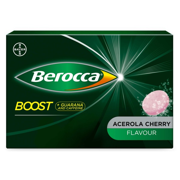 Berocca Boost Effervescent Tablets with Guarana, Caffeine and Vitamin B12, Also Contains Vitamin C and Magnesium, 1 Pack of 20-3 Weeks Supply - Image 1