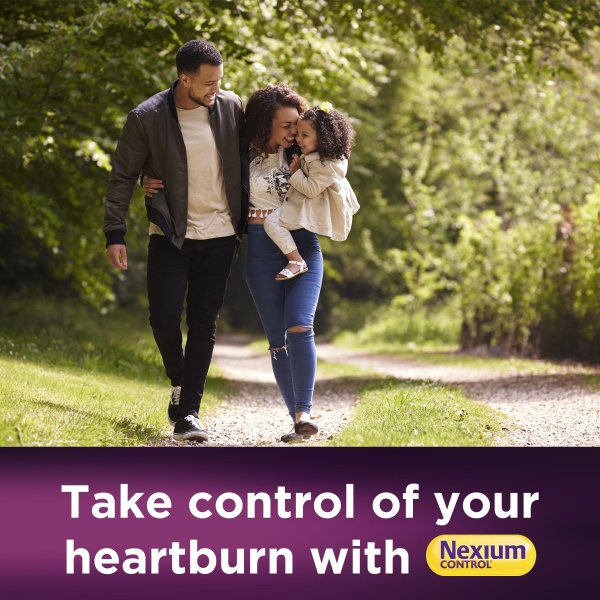 Nexium Control Heartburn & Indigestion Capsules for Acid Reflux Relief, Gastro-Resistant Esomeprazole capsules, 20mg, 14 Count - Image 2