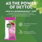 Dettol Antibacterial Multipurpose Disinfectant Wipes, Pomegranate Scent, 5 Pack of 70 (Total 350), Germ Protection, Surface Cleaner, Hygienic, Convenient, Fresh Fragrance - Image 6