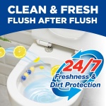 Bloo Power Active Toilet Rim Block Lemon, with Anti-Limescale, Cleaning Foam, Dirt Protection and Extra Freshness - Pack of 3 Rimblocks - Image 5