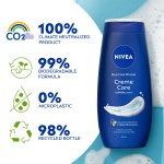 NIVEA Crème Care Shower Cream (250 ml) Caring Shower Body Cream Enriched with Almond Oil, Moisturising Shower Gel Body Wash with Vitamin C, E - Image 5