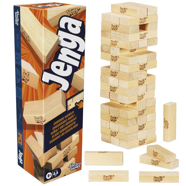Official Hasbro Games Jenga Game with Digital Die - Image 1