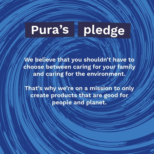 Pura Flushable Moist Toilet Tissue Wipes, 14 x 40 wipes per pack (560 Wipes) 100% Plastic Free, 99% Water Washlets, Certified Fine to Flush Biodegradable, Compostable, Vegan, Gentle, Clean, Wet Wipes - Image 3