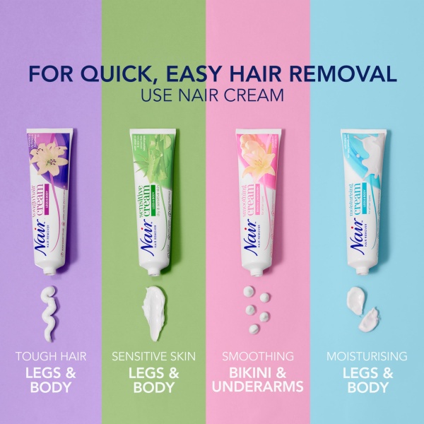 Nair Tough Hair Removal Cream - for Coarse & Dark Hair on Legs & Body - with Lily Flower Extract & Cotton Seed Oil – 200ml - Image 4