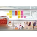 Post-it Super Sticky Notes, Stick Longer Without Falling, 76 mm x 76 mm, 6 Pads, 540 Sheets, Yellow, Blue, Green, Pink, Orange Colors - Self-Sticking Notes for Walls, Monitors and Fridge - Image 6