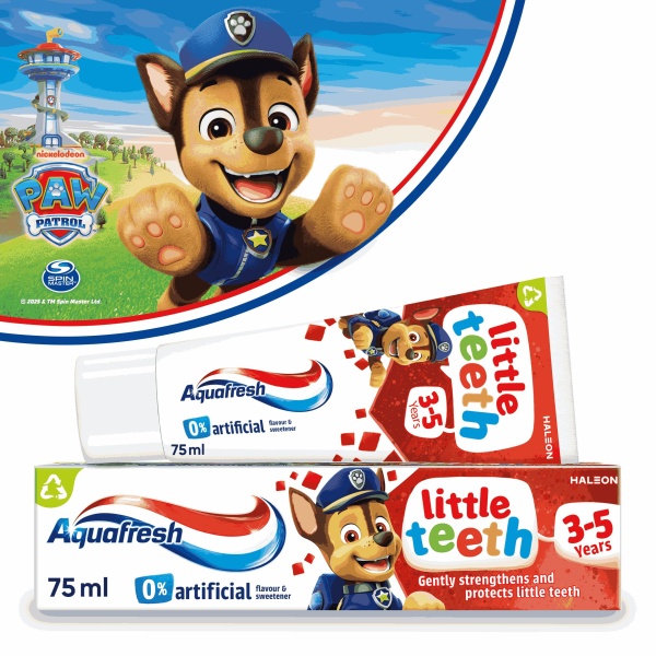 Aquafresh Little Teeth 3-5 years, Kids toothpaste, Gently Strengthens and Protects Little Teeth, 75ml - Image 11