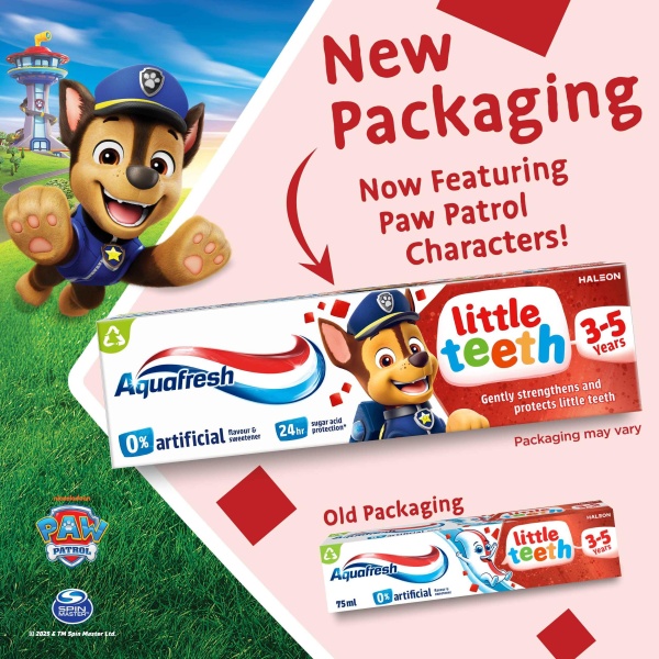 Aquafresh Little Teeth 3-5 years, Kids toothpaste, Gently Strengthens and Protects Little Teeth, 75ml - Image 13