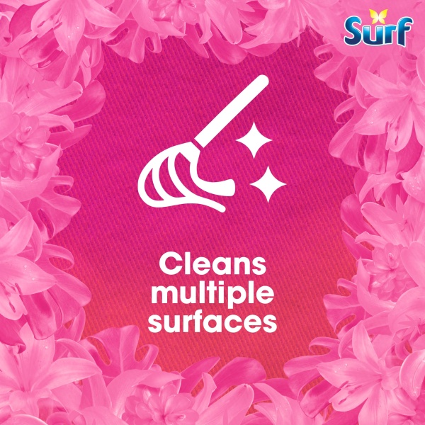 Surf Tropical Lily Concentrated Disinfectant eliminates 99.9% of germs multi-purpose cleaner for sparkling clean surfaces 240 ml - Image 2