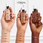 L'Oreal Paris True Match Tinted Serum Foundation, 1% Hyaluronic Acid, Hydrating Formula, Replumps Skin in 1 Hour for a Natural Glowing Finish, 30 ml, Shade 5-6 Medium Tan - Image 3